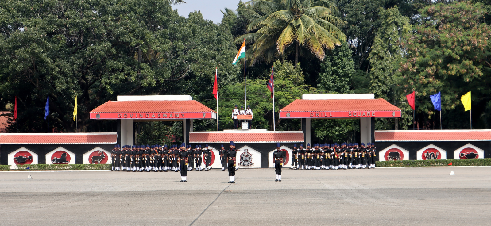 Visit to Drill Ground